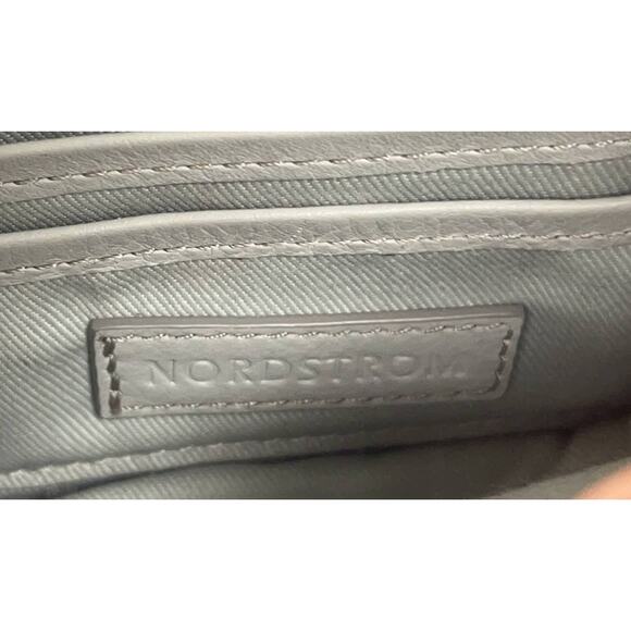 Vintage Nordstrom Leather Shoulder bag Animal / Python print, Gray Crossbody Bag - Picture 7 of 14